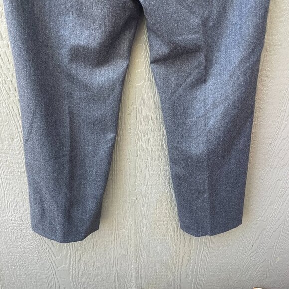 BANANA REPUBLIC 100% Wool  Dress Pants Men's 35 x 32 (29) Tailored Slim Fit Gray - Picture 5 of 8